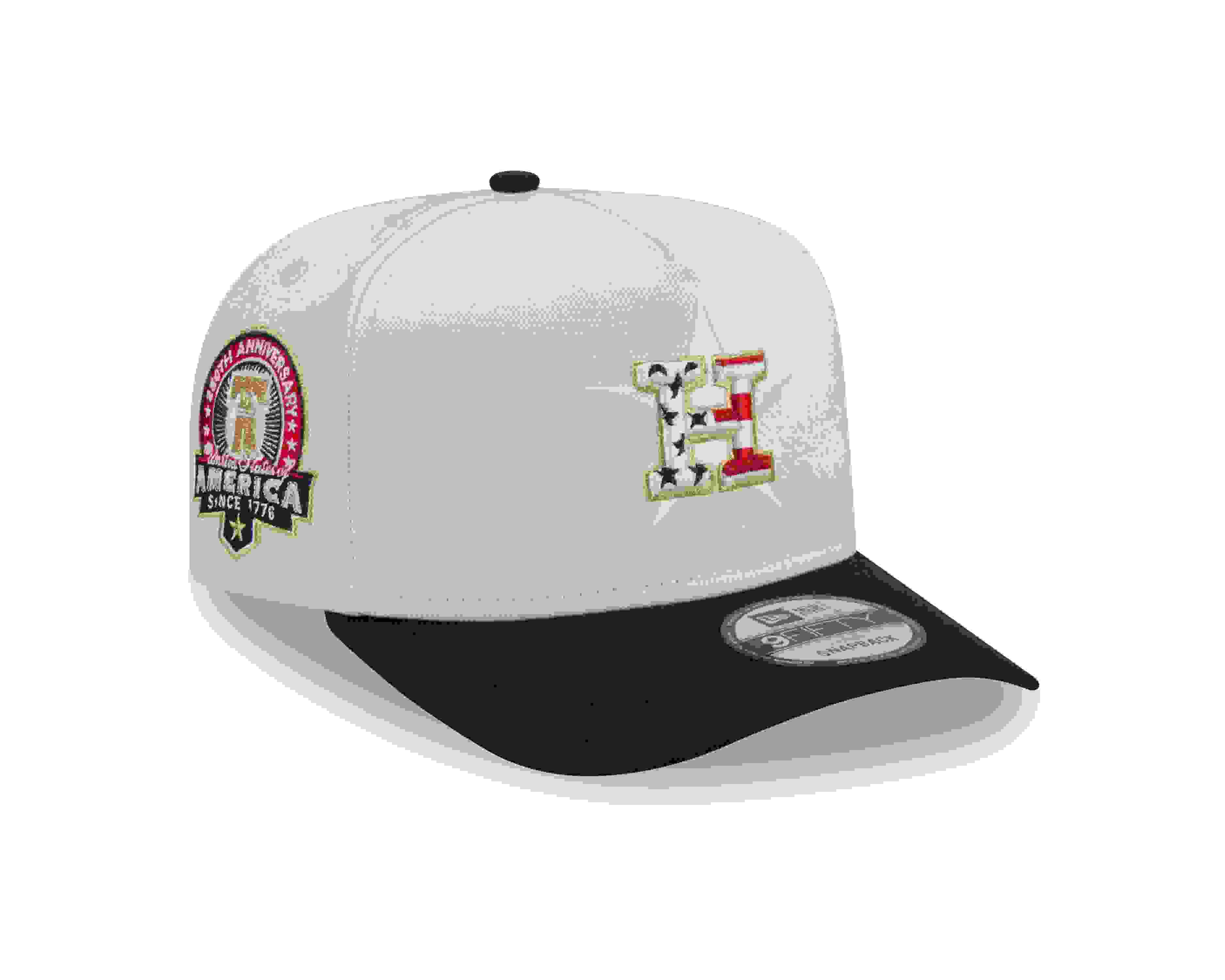 New Era Houston Astros 9FIFTY A-Frame 4th of July Cream Snapback Hat